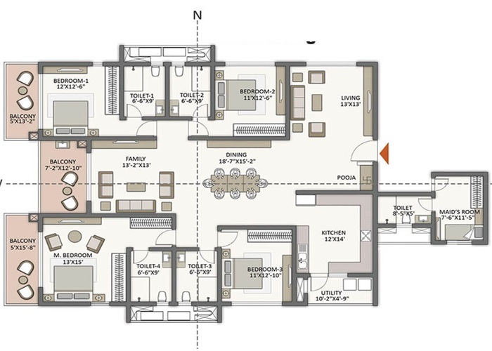 Featured Image of Godrej Miraya 4 BHK Floor Plan