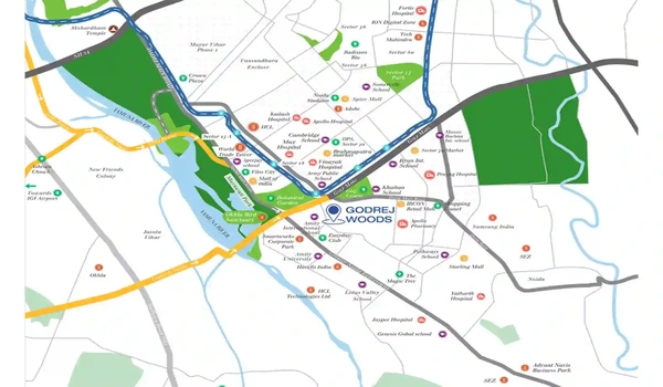 Featured Image of Godrej Woods Map